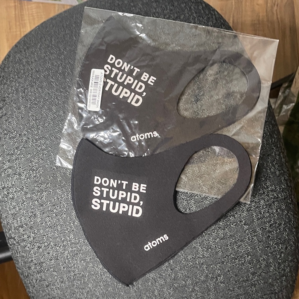 2X Philip DeFranco Merch - Face Mask - Don’t Be Stupid, Stupid - Brand New